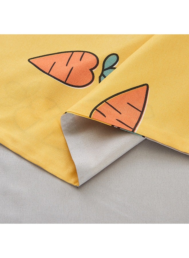 طقم غطاء لحاف مطبوع مكون من 6 قطع بحجم كامل، غطاء لحاف ناعم من الألياف الدقيقة مع غطاء وسادة بسحاب بنمط جزر - Image 4