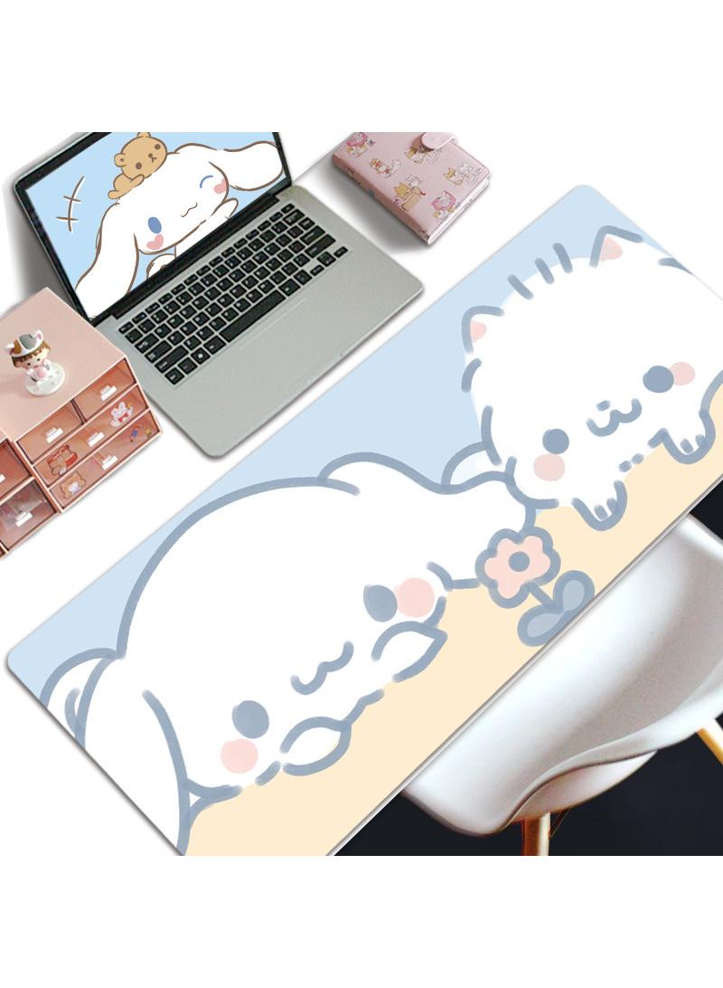 Y&D Cinnamoroll Gaming Mouse Pad Extended Large Mat Desk Pad Stitched Edges Mousepad Long Mouse Pad And Non-Slip Rubber Base Mice Pad 800x300x5mm  - Image 1