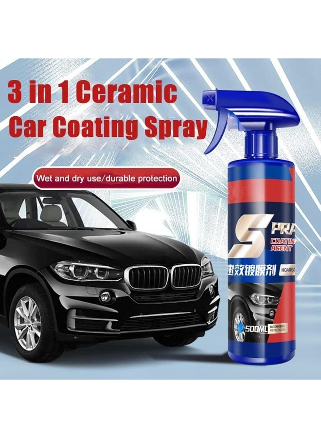 Generic Car Paint Spray Polish Ceramic 3 in 1 Car Shield Coating High Protection, Car Exterior Restorer and Refurbishing Agent  - Image 5