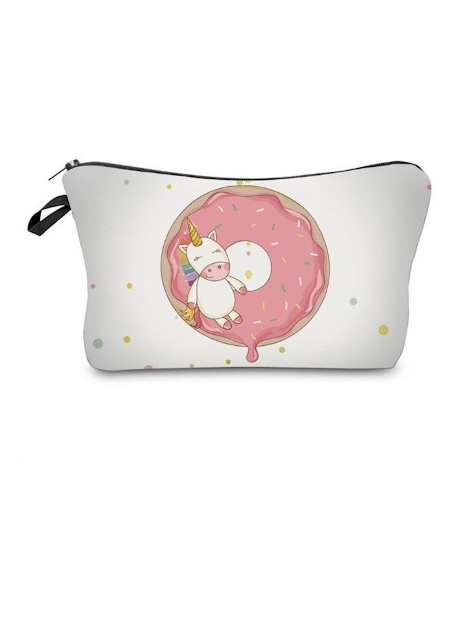 NIBEMINENT 3D Printed Travel Cosmetic Makeup Bag Multicolour