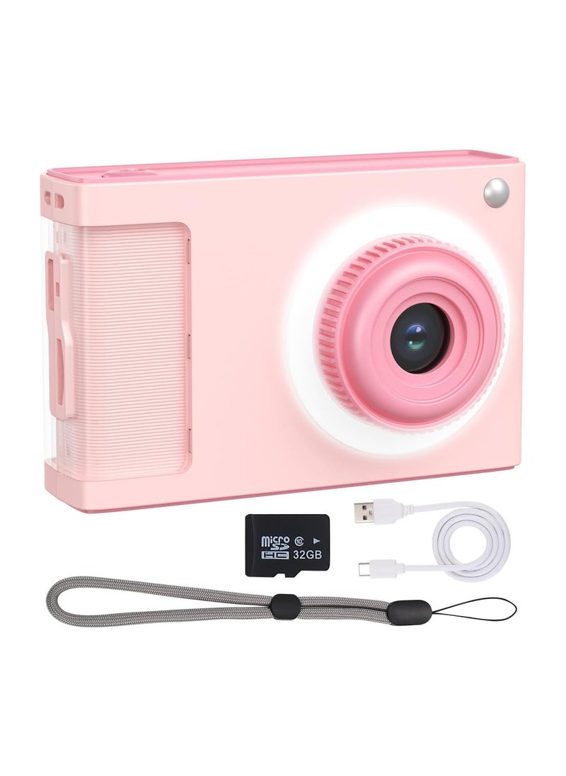 General Digital Camera, FHD 1080P Kids Camera with 32GB Card, 2.4 Inch Screen, 8x Zoom Stabilization, 32MP Compact Small Dot Up Camera for Teen Girls Boy Adult Gifts  - Image 1