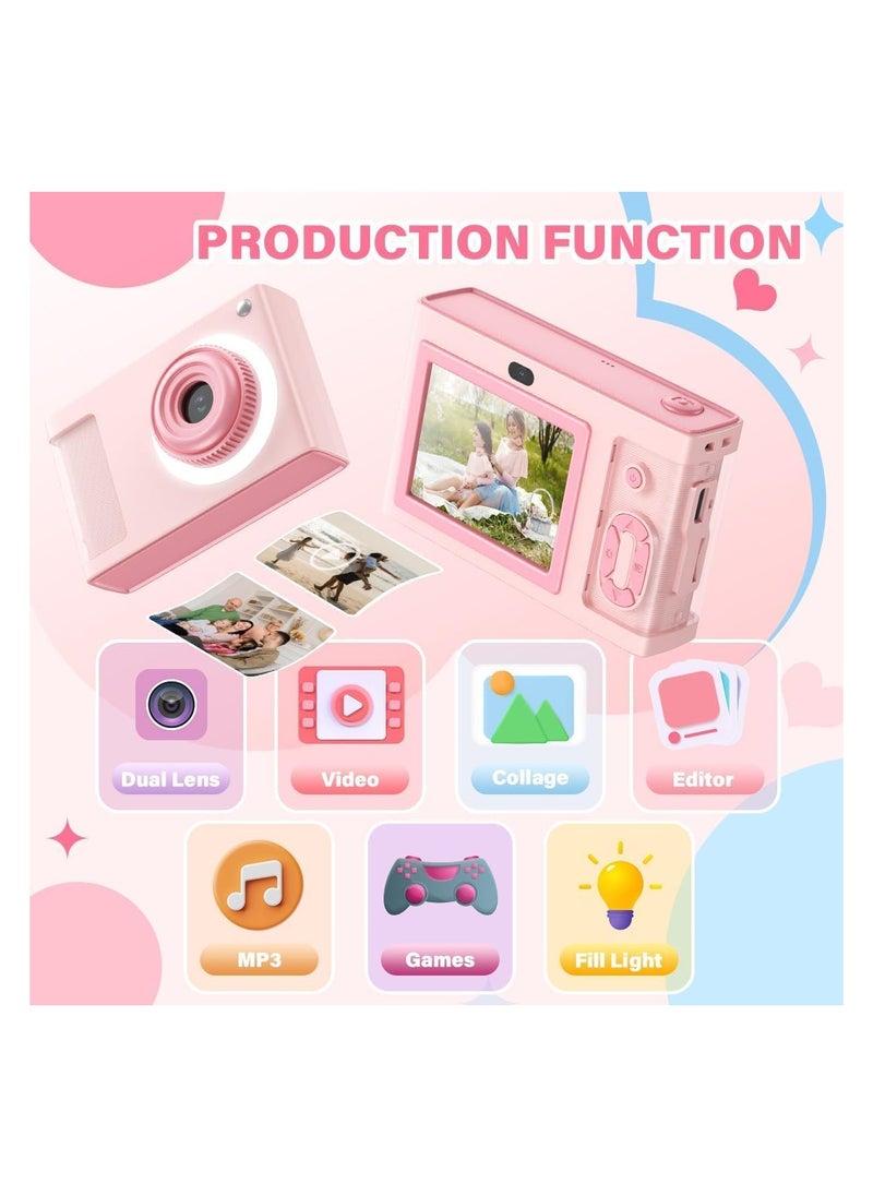 General Digital Camera, FHD 1080P Kids Camera with 32GB Card, 2.4 Inch Screen, 8x Zoom Stabilization, 32MP Compact Small Dot Up Camera for Teen Girls Boy Adult Gifts  - Image 2