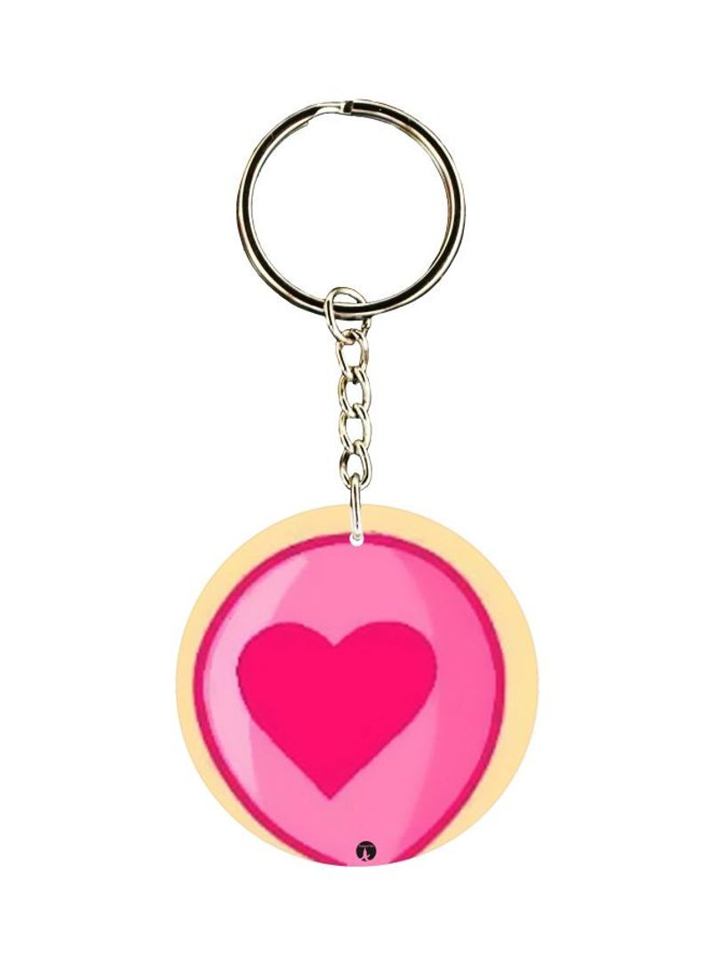 RKN Heart Printed Keychain