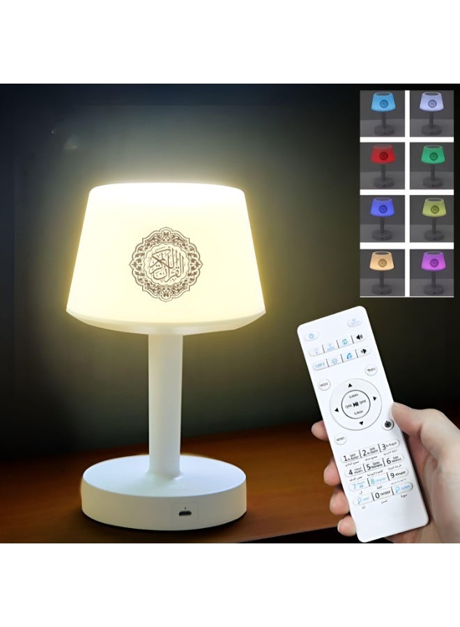 Equantu SQ-917 Smart Touch LED Desk Lamp Quran Speaker with Bluetooth 5.0, Multicolor Lighting - Image 5