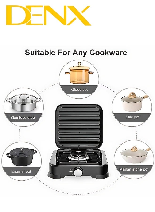 Denx Portable Single Gas Stove, 2200 Watts, Suitable for Indoor and Outdoor Cooking - Image 4