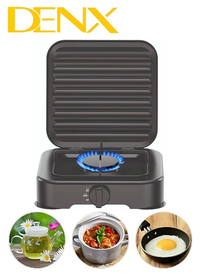 Denx Portable Single Gas Stove, 2200 Watts, Suitable for Indoor and Outdoor Cooking - Image 1