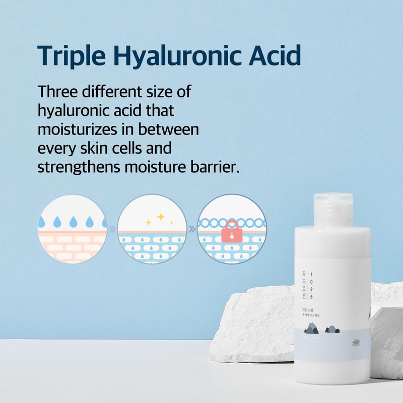 ROUND LAB 1025 Dokdo Lotion 6.76 Fl Oz, Intense Long-Lasting Hydration with Triple Hyaluronic Acid, Fluid Texture for Skin Barrier Protection, Face Moisturizer for Deep Moisture, Korean Skin Care - Image 2