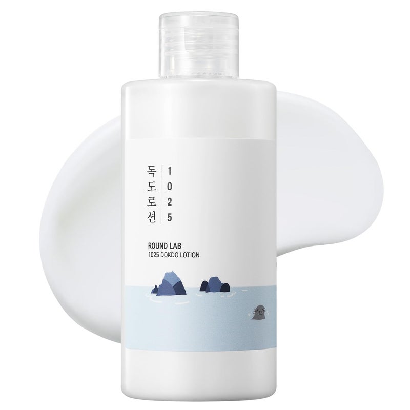 ROUND LAB 1025 Dokdo Lotion 6.76 Fl Oz, Intense Long-Lasting Hydration with Triple Hyaluronic Acid, Fluid Texture for Skin Barrier Protection, Face Moisturizer for Deep Moisture, Korean Skin Care - Image 1