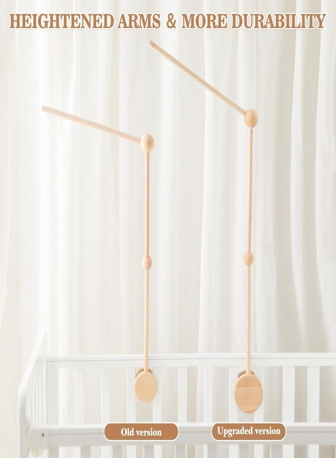 let's make Baby Crib Mobile Arm - 36 Inch Wooden Mobile Arm Upgraded Adjustable Mobile Holder for Crib Mobile Hanger Baby Crib Attachment Nursery Decor - Image 5