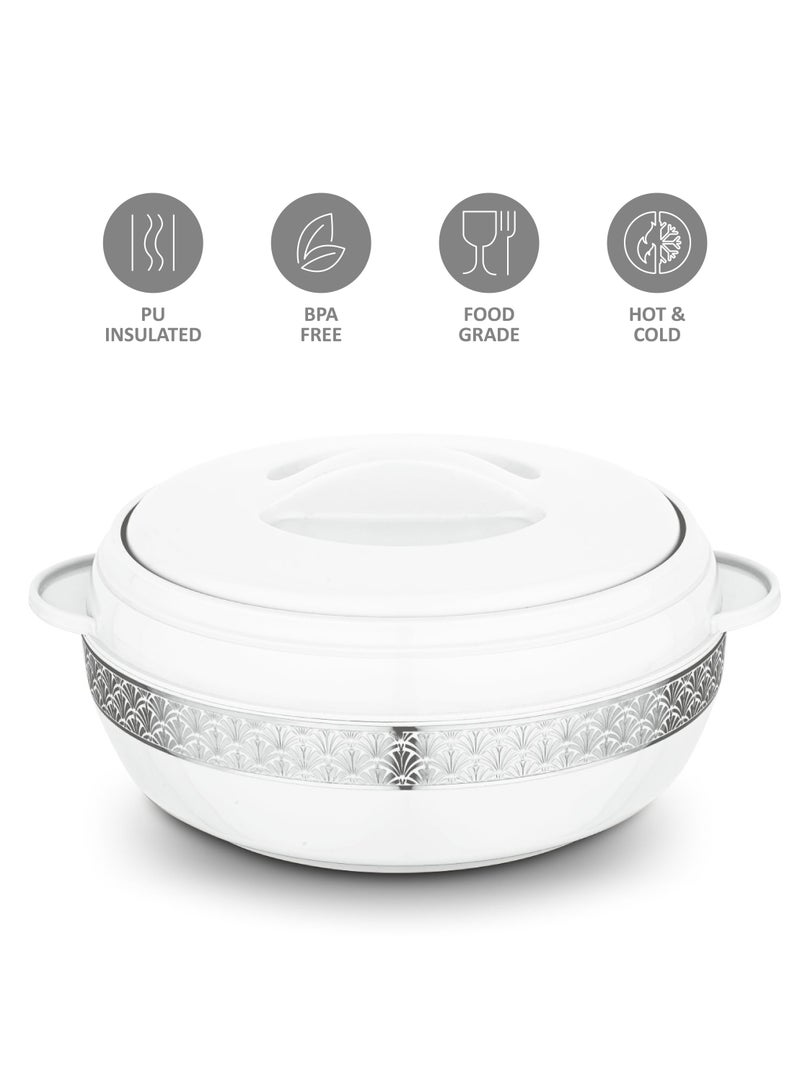 Asian Dream Stainless Steel Insulated Casserole White 8000ML  - Image 3