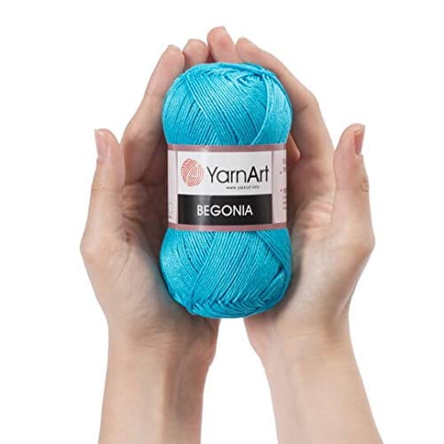 YarnArt 20 Skein Yarnart Begonia Yarn, 100% Mercerized Cotton, Each 1.76 Oz (50g) / 185 Yrds (169m), Fine Sport: 2 - Image 5