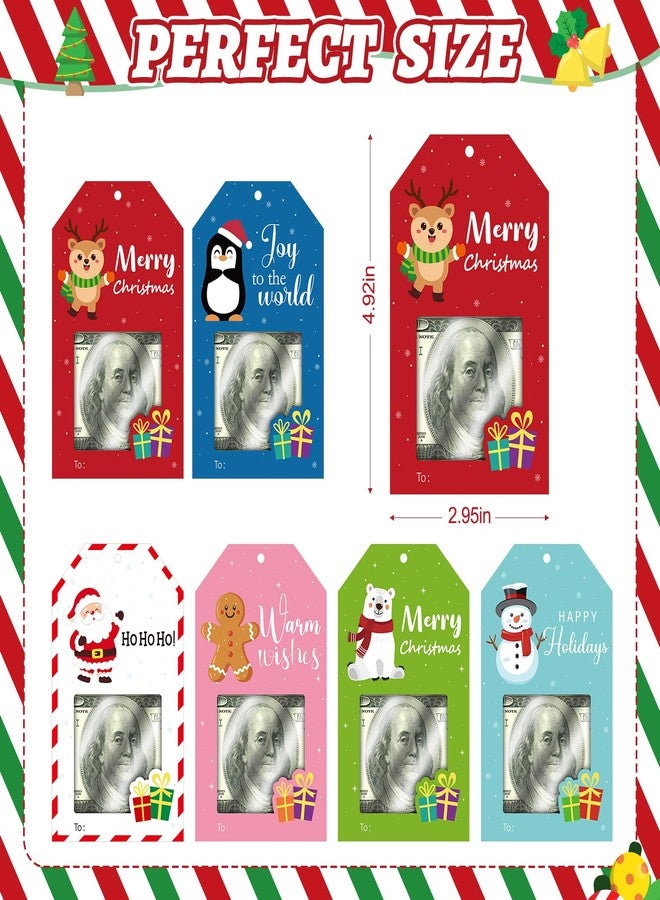 Yewfold 6 Pcs Money Holders for Cash Card Zip-Open Money Gift Holder Cash Envelopes for Holiday Party Home Decor - Image 2
