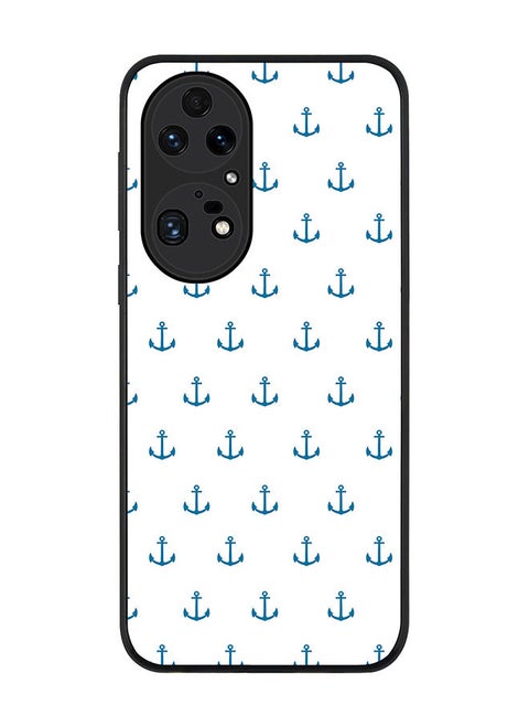 Rugged Black edge case for Huawei P50 Pro Slim fit Soft Case Flexible Rubber Edges Anti Drop TPU Gel Thin Cover - Anchor Blue