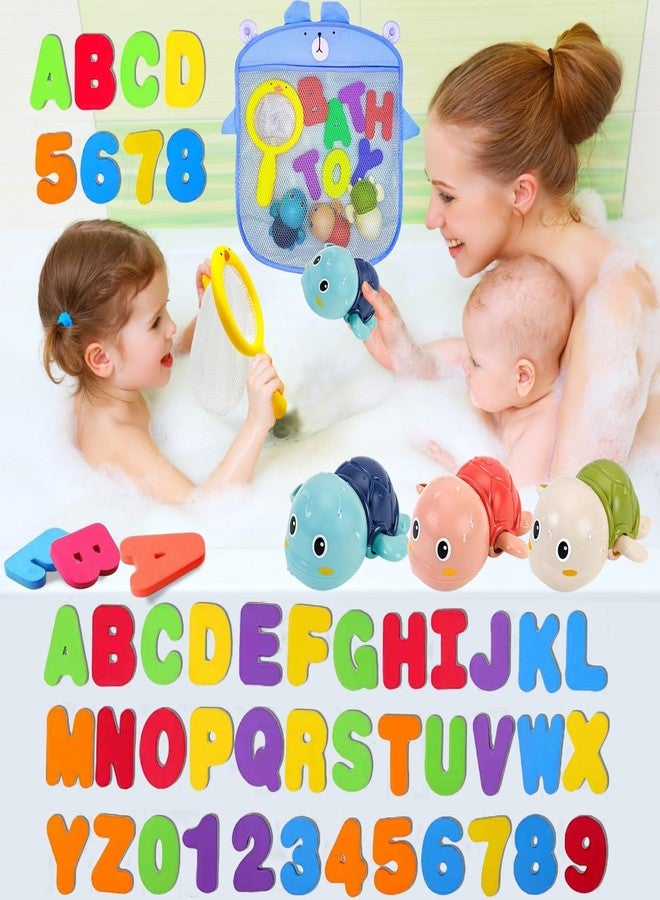 YYMHMF Bath Toys Kids Age 1-3 - Foam Bath Letters And Numbers Abc Alphabet Learning Toys Bathtub Toys Toddlers 2-4 Water Pool Shower Tub Toy Babies Infant 6-9-12-18-24 Months Gifts For 1-6 Year Old Boy Girl - Image 2