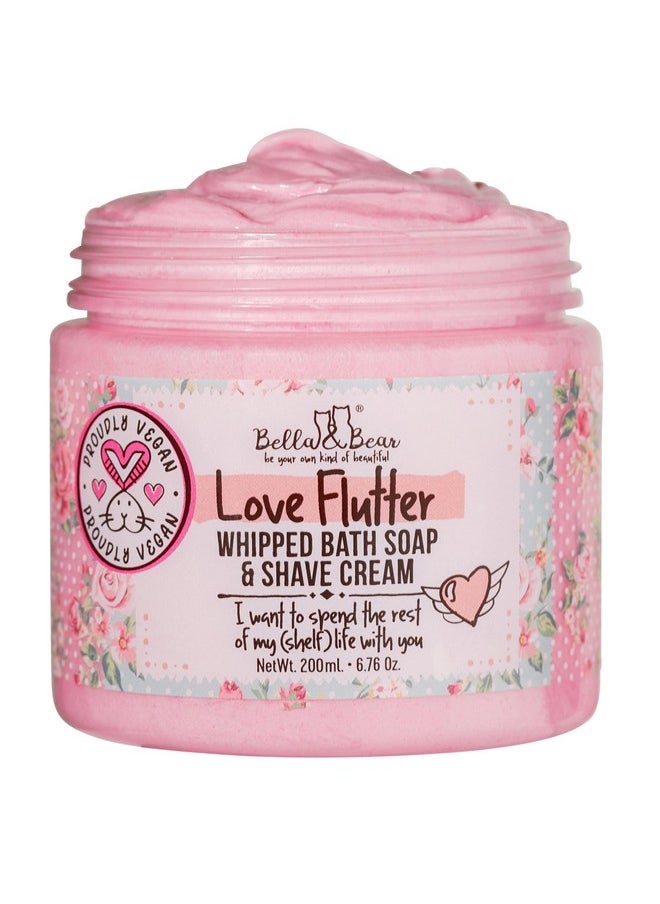 Bella and Bear Bella & Bear Love Flutter Whipped Bath Soap And Shave Creambody Wash For Women And Girlsperfect Bar Soap Alternativenatural Shave Cream Paraben Free No Harmful Chemicals Cruelty Free Vegan  - Image 1
