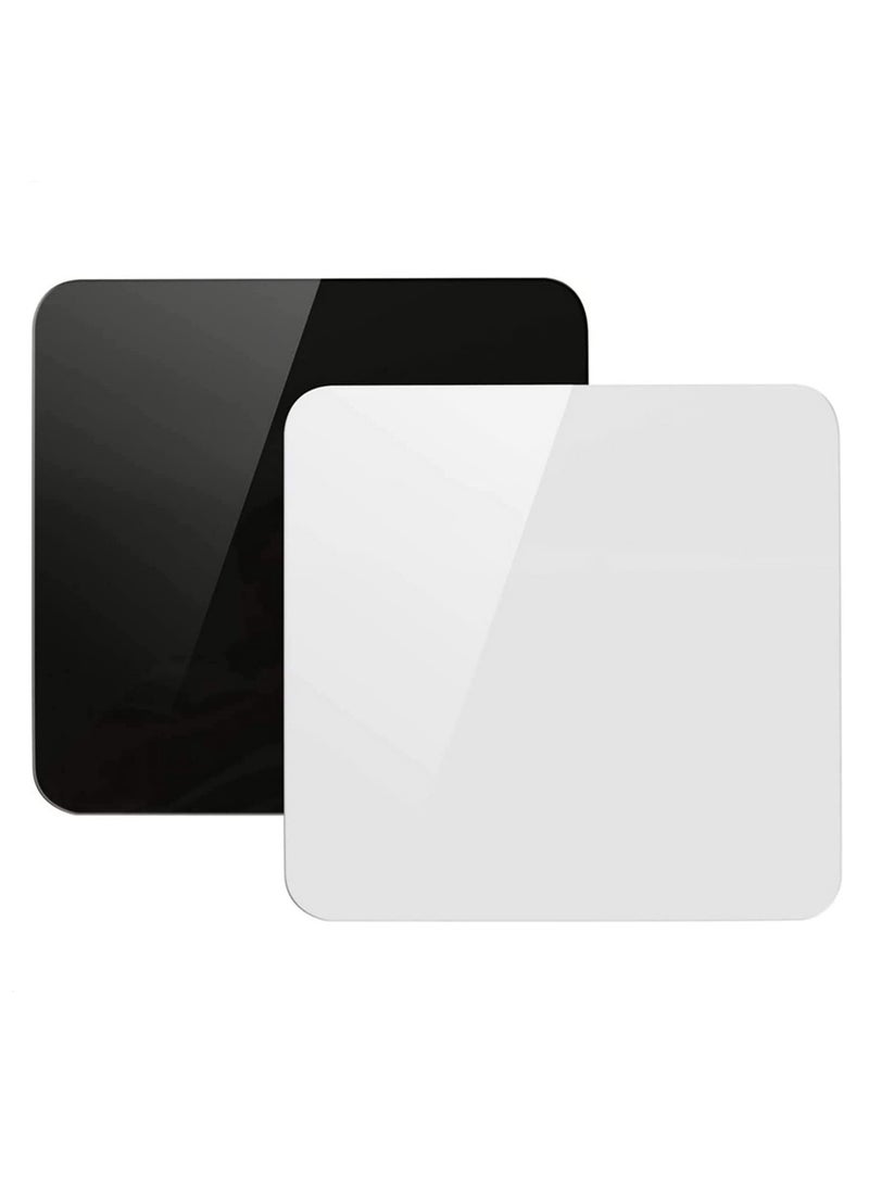 Photographic Reflection Board Plastic Board Acrylic White+Black Background Studio Accessory Camera Photo Display Board-2pcs (30X30CM) - Image 1