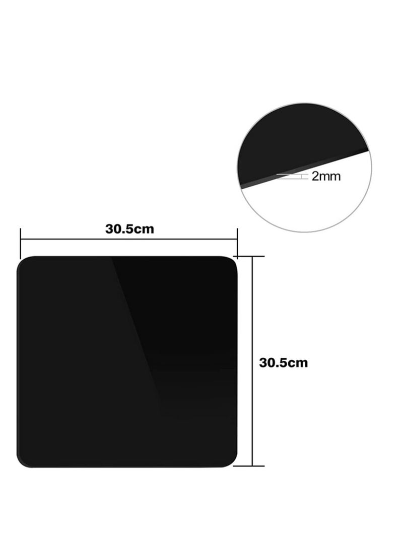 Photographic Reflection Board Plastic Board Acrylic White+Black Background Studio Accessory Camera Photo Display Board-2pcs (30X30CM) - Image 2
