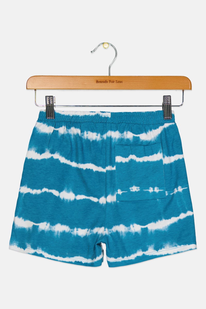 Cool Club شورتات أساسية للأطفال الأولاد بتصميم فضائي مع حبل سحب، أزرق - Image 2