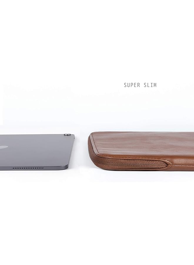 كومفيابل جراب تابلت متوافق مع ايباد برو 11 انش M4 الجيل الرابع والثالث 2022 2021 ايباد اير 11 انش M2 2024 2022 ولوحة مفاتيح سحرية ذكية مع حامل قلم وحقيبة جلدية من البولي يوريثان مقاومة للماء وحافظة رفيعة باللون البني - Image 5