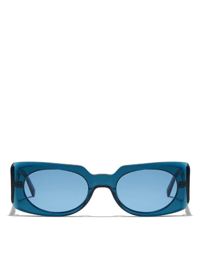30Sundays 30Sundays PIPER,Women Sunglasses, Rectangle Sunglasses, UV Protection: UV400 (Blue,Blue)