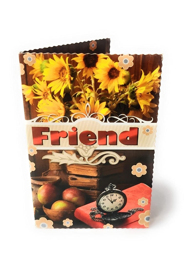 Saugat Traders - Saugat Traders Gift for Friend Boys - Men Leather Wallet & Greeting Card - Gift for Male Friend-Birthday Gift - Image 1