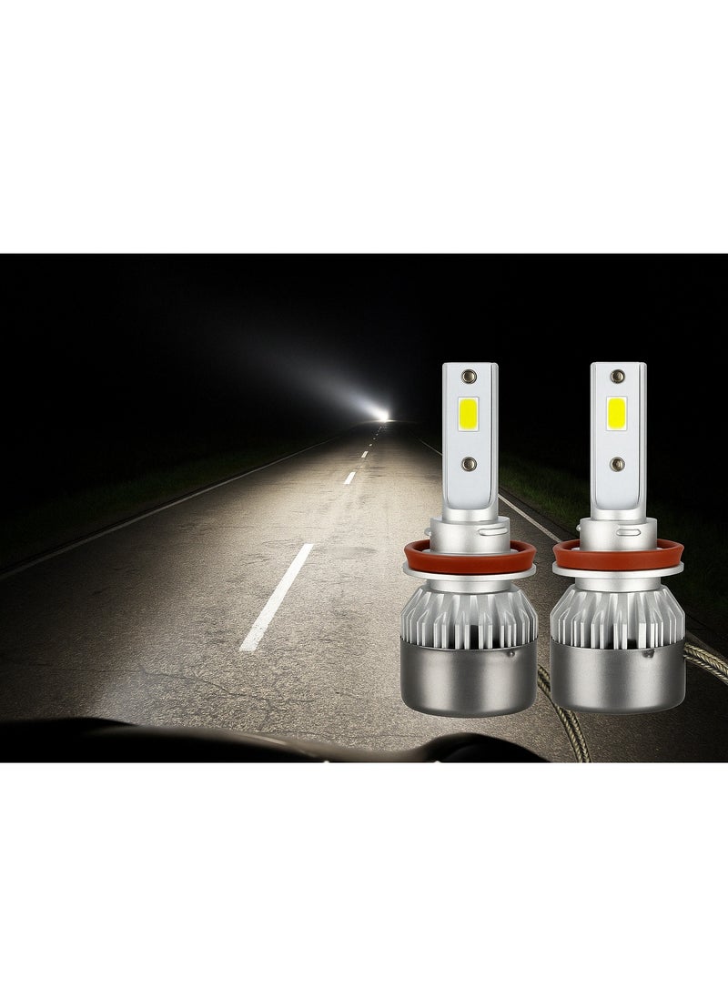 ماركة غير محددة مصابيح أمامية LED، مجموعة لمبات السيارات، 2 قطعة H4 D75 إضاءة 6000K من MT BEST BUY  - Image 1
