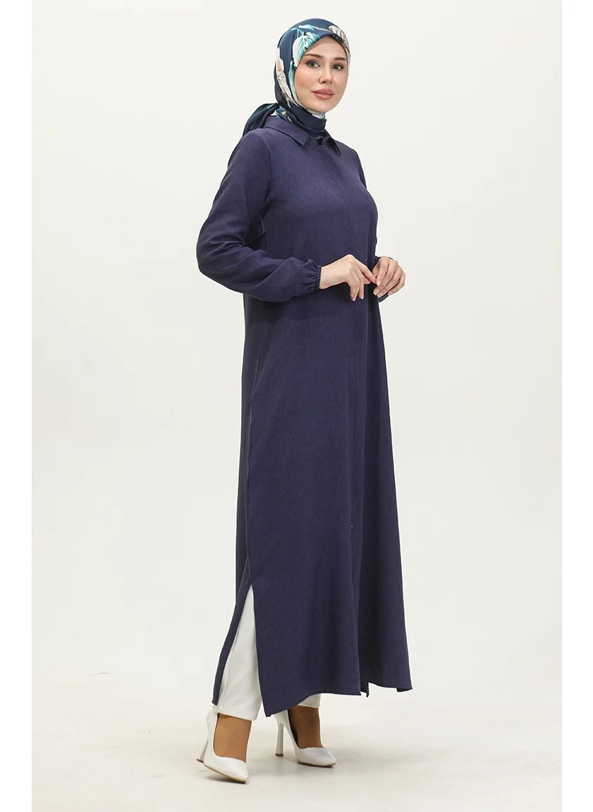 Sefa Merve Abayas Abaya 24021-05 Navy Blue