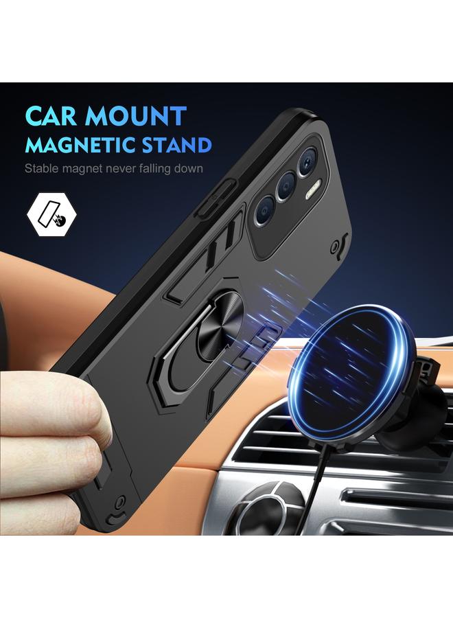 Zaboon Case For Infinix Zero 5G 2023 Shockproof Metal Ring Holder Phone Case - Image 2