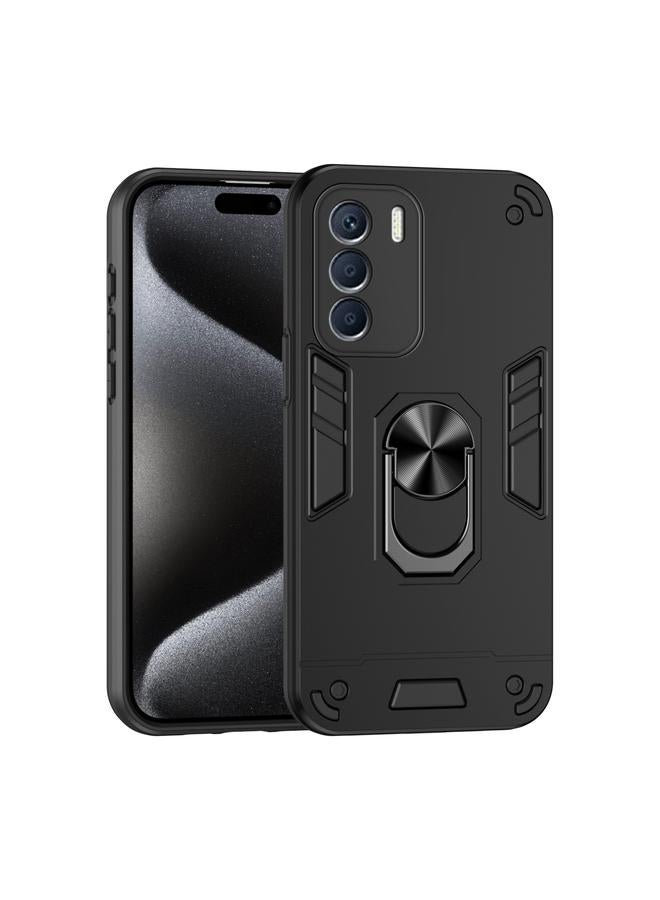 Zaboon Case For Infinix Zero 5G 2023 Shockproof Metal Ring Holder Phone Case - Image 1