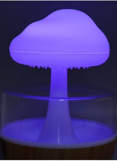BUYCO Raining Cloud Night Light Aromatherapy Essential Oil Diffuser Micro Humidifier Desk Fountain Bedside Sleeping Relaxing Mood Water Drop Sound White  - Image 3