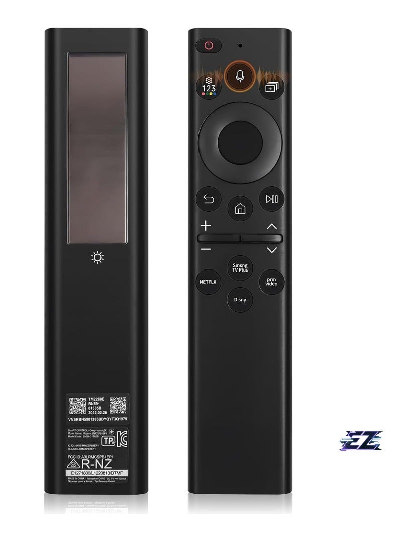 ELTRAZONE BN59-01385A Solar Powered Remote Control for Samsung Smart TVs Compatible with Neo QLED, Frame, and Crystal UHD Series, Type C Charging (2021) with Battery - Image 2