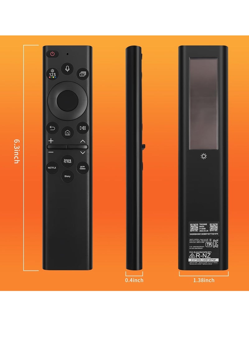 ELTRAZONE BN59-01385A Solar Powered Remote Control for Samsung Smart TVs Compatible with Neo QLED, Frame, and Crystal UHD Series, Type C Charging (2021) with Battery - Image 5