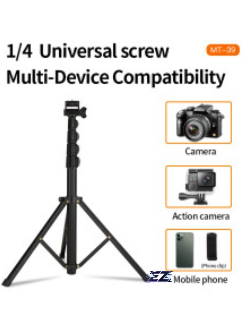 ELTRAZONE Aluminum Extendable Cell Phone Tripod Stand with Selfie Stick Tripod & Phone Clip - Adjustable, Lightweight & Sturdy, Perfect for Vlogging, Selfies & Live Streaming - Image 5
