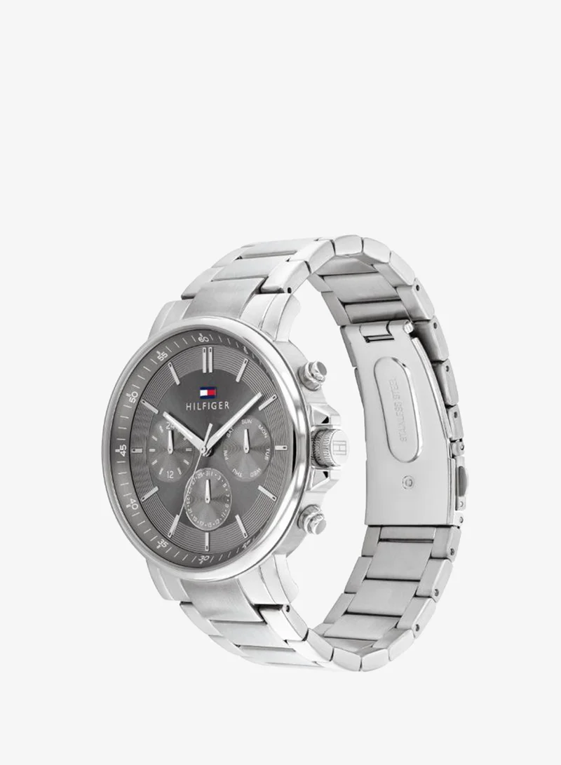 Tommy Hilfiger  Mens Analog Multifunction Quartz Watch With Silver Stainless Steel Bracelet - 1710604 for Men | Best Price UAE