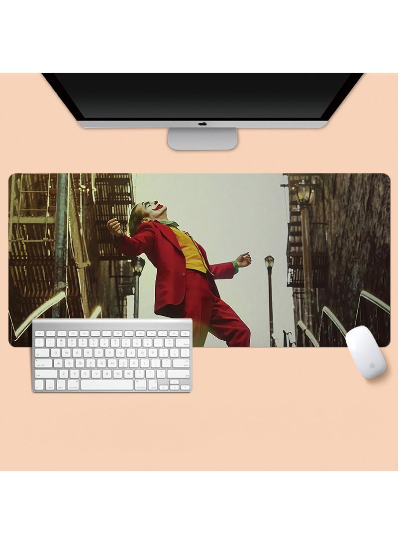 Loquat Joker Anime Movie Characters Gaming Mouse Pad Extended Large Mat Desk Pad Stitched Edges Mousepad Long Mouse Pad And Non-Slip Rubber Base Mice Pad 800X300X4mm