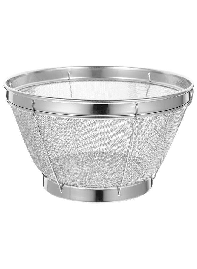 SHOWERORO Compact Stainless Steel Fine Mesh Strainer Versatile Vegetable Washing Basket Convenient Kitchen Colander for Rice Fruits More Easy to Store for Home Use - Image 1