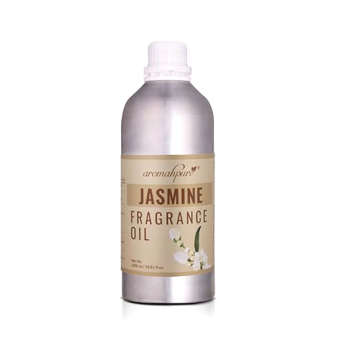 Aromahpure Jasmine Aroma Oil | 1 Liter Undiluted & Natural | Long-Lasting Scent for Aromatherapy, Candle & Soap Making, Diffusers, Room Freshener, Humidifier, Bathroom Revitalizer & Home Essentials - Image 1