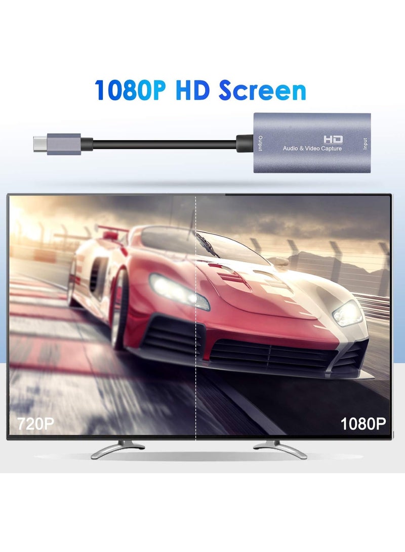 Video Capture Card, USB 3.0 HDMI to USB-C Audio Capture Card, 4K 1080p 60FPS for Gaming, Live Streaming, and Video Recording - Image 5