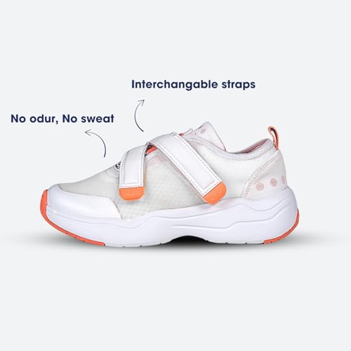 buds Healthy Kids Shoes |Orange Pop| 7-7.5 Years | Wide Toe Box Shoe | Casual Sports Shoe's | Comfortable Shoes for Boys, Girls | Party-Shoes | Lightweight and Breathable | Shoes with Arch Support - Image 3