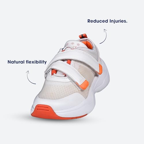 buds Healthy Kids Shoes |Orange Pop| 7-7.5 Years | Wide Toe Box Shoe | Casual Sports Shoe's | Comfortable Shoes for Boys, Girls | Party-Shoes | Lightweight and Breathable | Shoes with Arch Support - Image 5