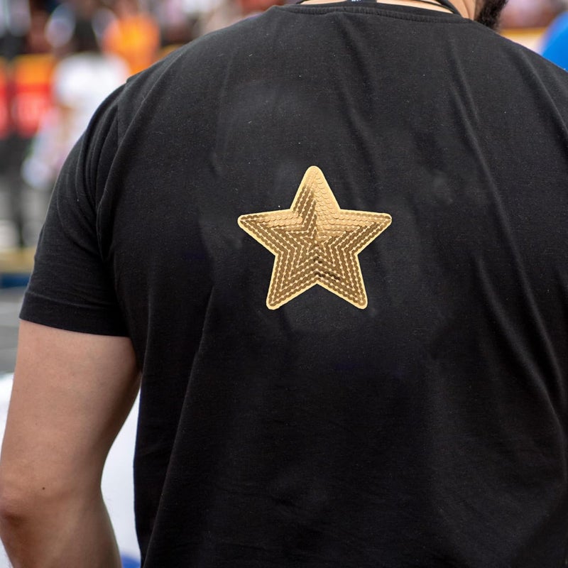FAVOMOTO 10PCS Gold Star Iron on Patch, Sequin Embroidered Sewing Appliques Embellishments Embroidery Star Patches for Clothes Hats Jackets Backpacks Appliques Decor - Image 4