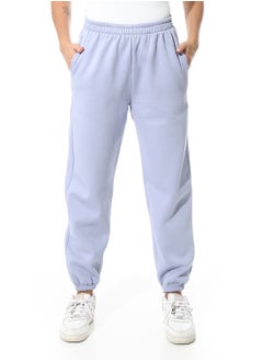 Andora Elastic Waist Fleeced Pants_Lavender  - Image 1
