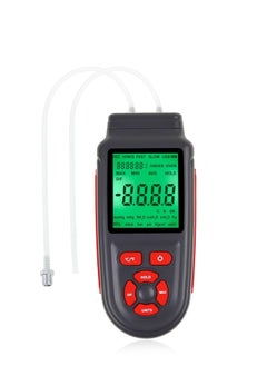SYOSI Manometer Selectable Units Differential Pressure Gauge ±3Psi High Measuring Range HVAC 12 Professional Handheld Dual-Port Air Temperature Meter  - Image 1