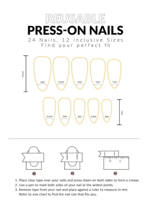 Suerte Press On Nails White wave nail art classic Medium Almond Solid Color Glossy 24pcs, stylish whitewaves, Fake acrylic nails with glue kit Trendy - Image 5