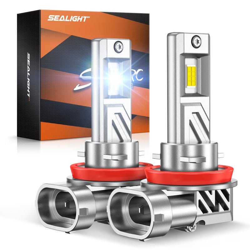 SEALIGHT H11H9H8 Light Bulb 800 Brighter than Origin 6500K Output Canbus Ready 44000LM Powersports IP68 80000Hrs Lifespan 11 Size Installation Pack of 2 - Image 2
