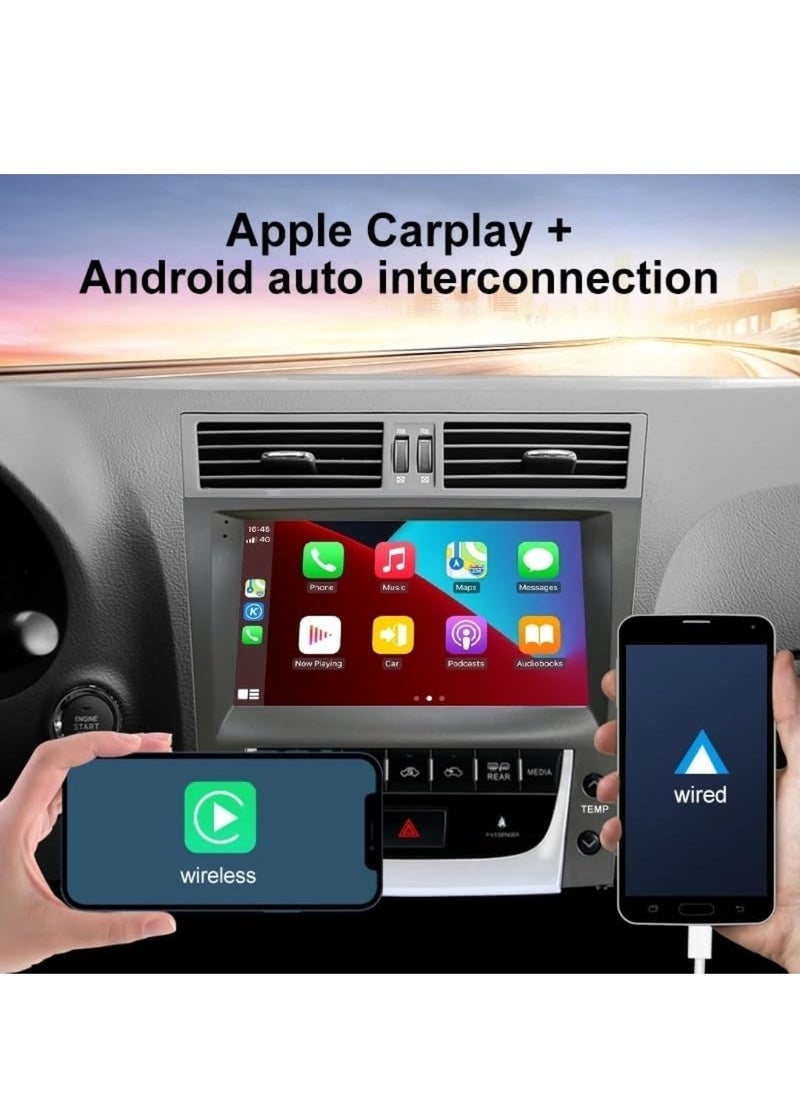 Vierex Android Head Unit Carplay For Lexus GS GS300 GS350 GS400 GS430 GS460 2005-2011 Apple Carplay Android Auto Wireless 4GB RAM QLED Fast Interface AHD Camera Included SIM Card Support Climate Control - Image 2