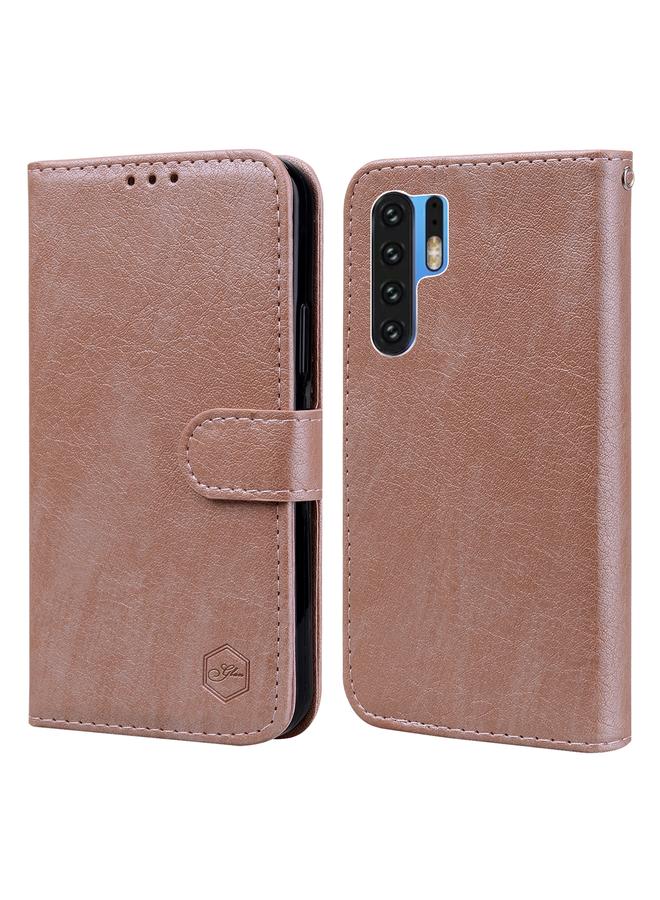 اس-توب جراب لهاتف Huawei P30 Pro مصنوع من الجلد الزيتي PU + TPU - Image 1