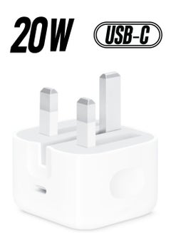 ELTRAZONE 20W Foldable Fast Charging Wall Adapter Compatible with Apple iPhone 12 Pro Max/11 Pro Max/SE, iPad White  - Image 1