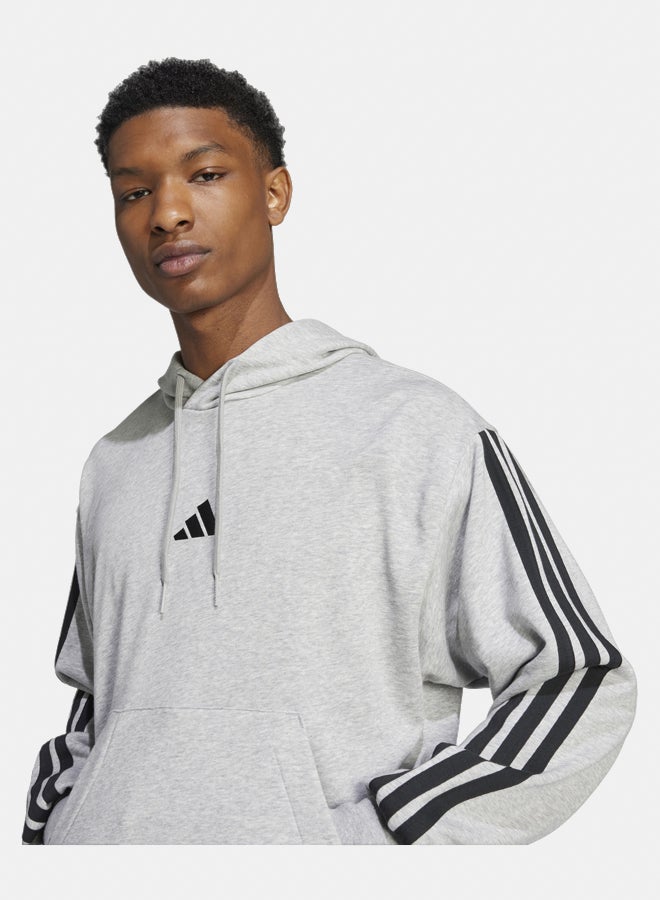 Adidas essentials three stripes french terry men's hooded sweatshirt  - Image 3