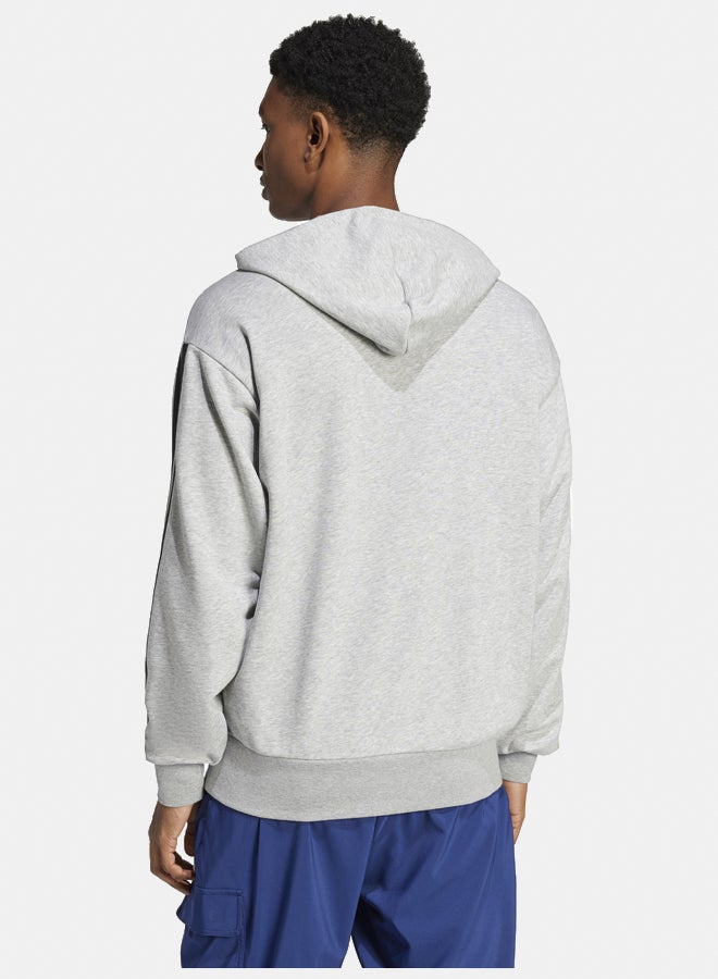 Adidas essentials three stripes french terry men's hooded sweatshirt  - Image 4